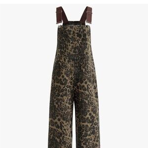 Leopard Print Women's Overalls